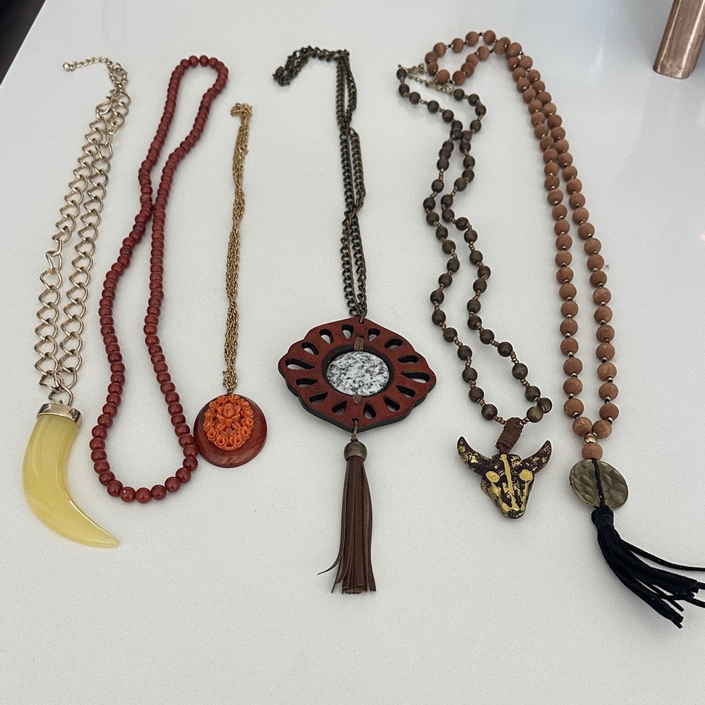 Bohemian Multi-Color Necklace Set